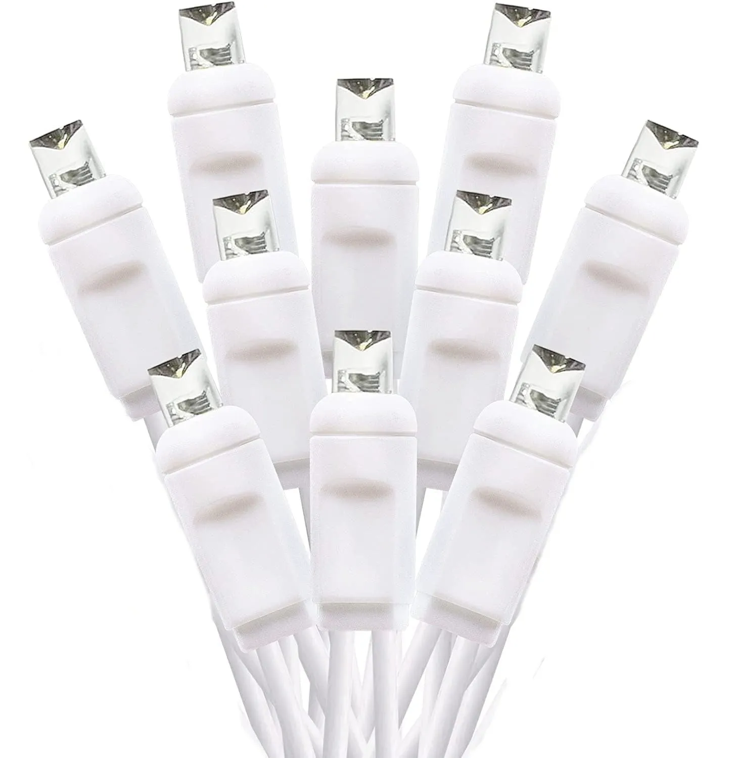 10 Indoor LED Mini String Lights, 8.35 FT White Cord