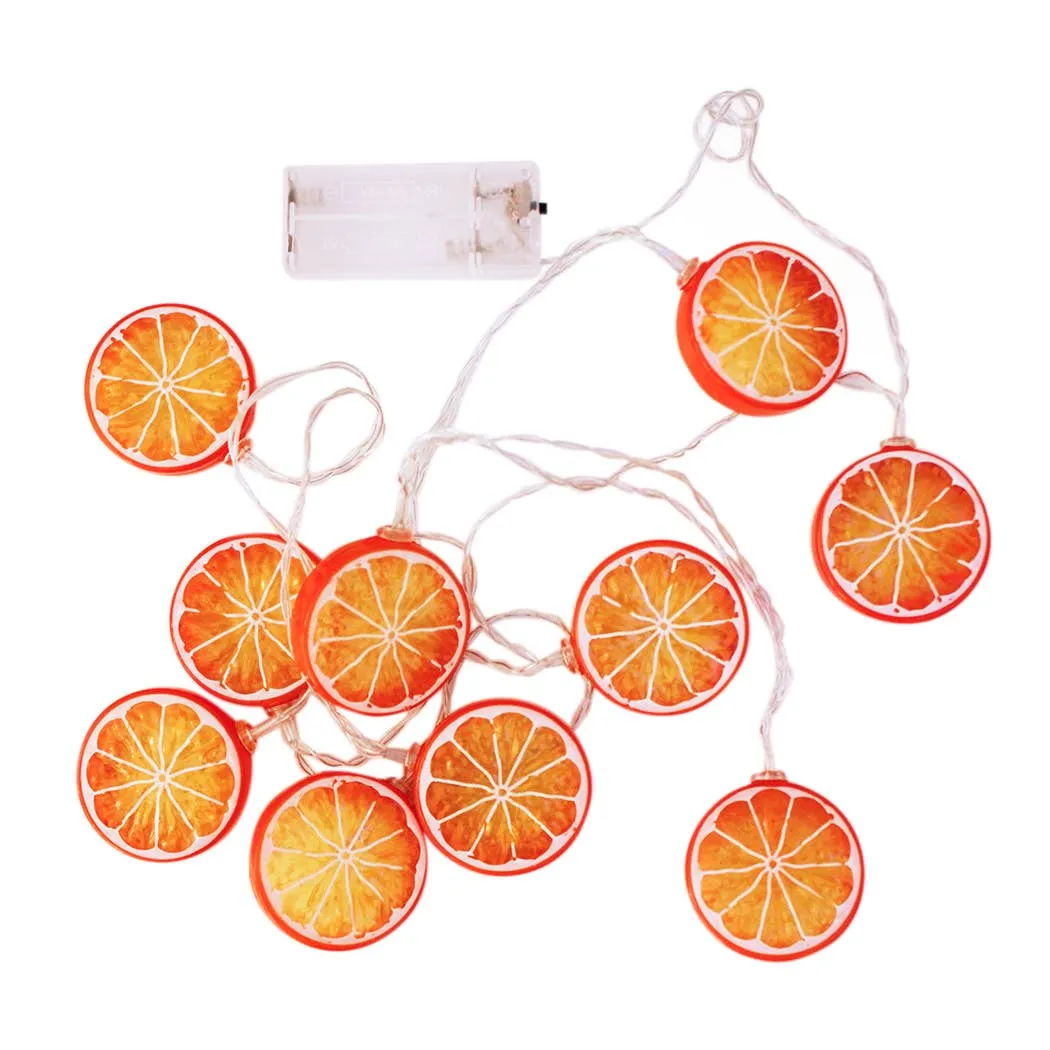 10 LED Battery Operated String Light with Orange - Warm White