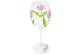 10 oz Wine Glass - Frosty Tulips