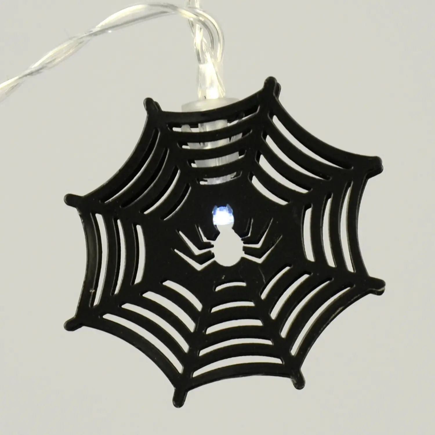 10 Spiders Web String Lights LED Halloween Party Decorations