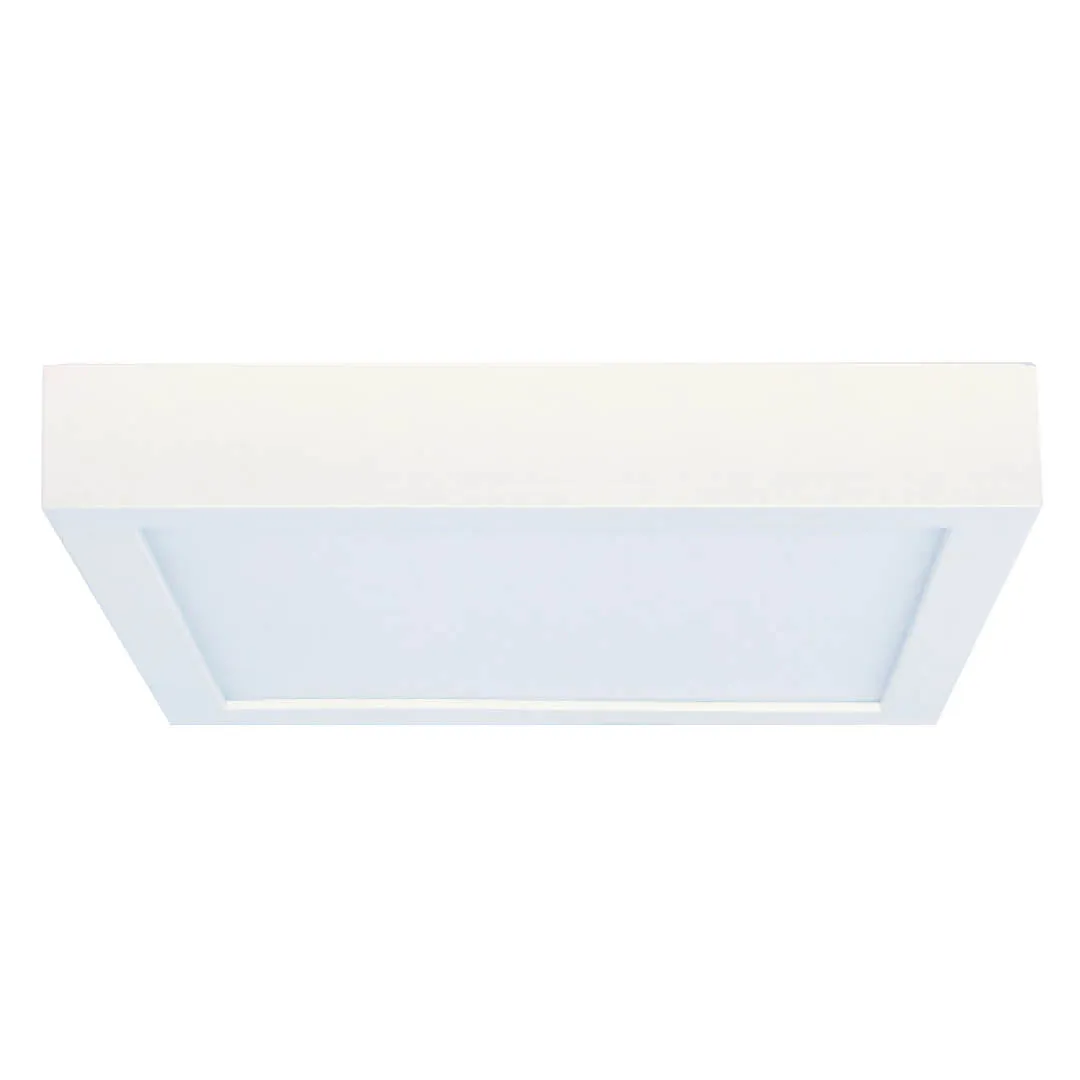 15W LED 7`` FLUSH MOUNT WHITE SQUARE DIMMABLE JA8 2700K 120V LED Flush Mount by Bulbrite (60W Equivalent)