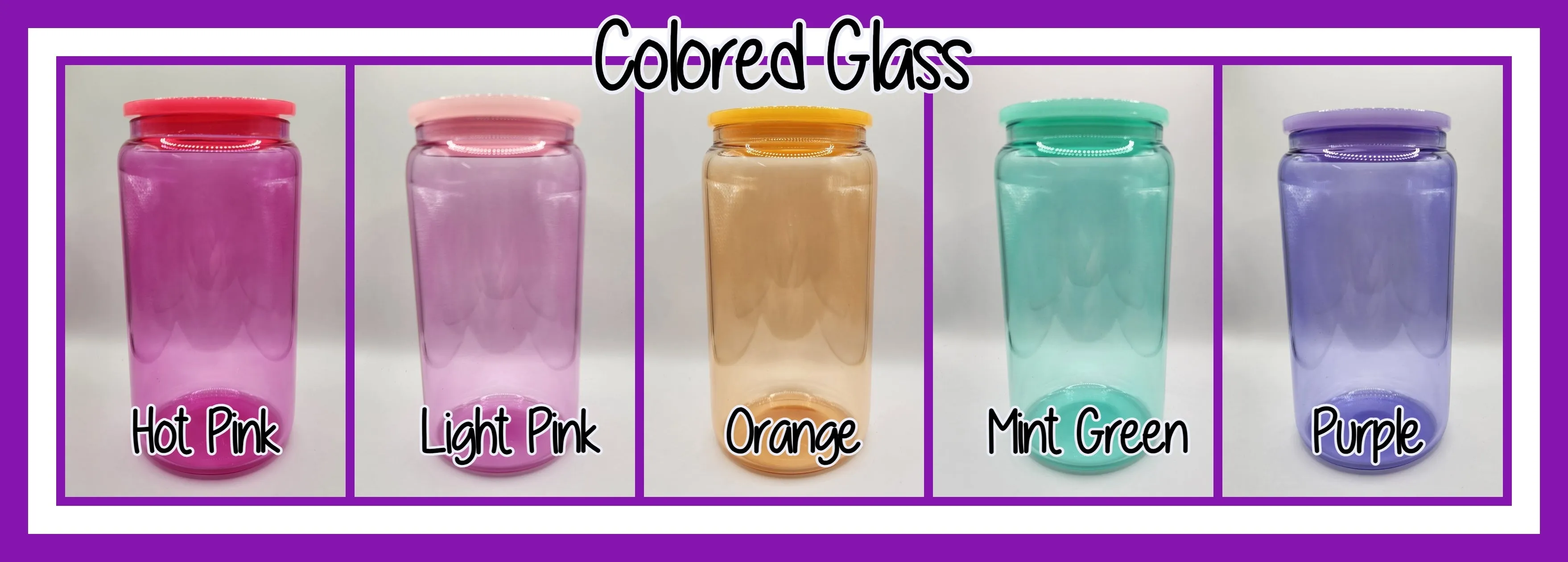 16oz Glass or Plastic Cup-Teach Checkered KKC (Peach & Pink)