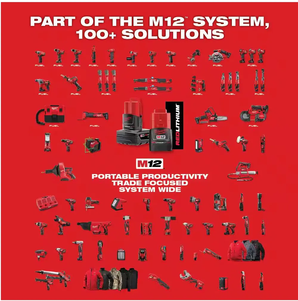 2407-22 Milwaukee M12 Fuel 3/8" Drill / Driver Kit