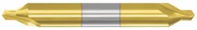 300-001507: #5 Carbide Center Drill (Combo Drill/Countersink)- 60 deg, 7/16 Shank,  2-3/4 OAL, TiN, USA