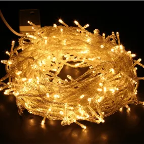 300 Super Bright Extra Long LED Icicle String Lights 17.5m - Warm White