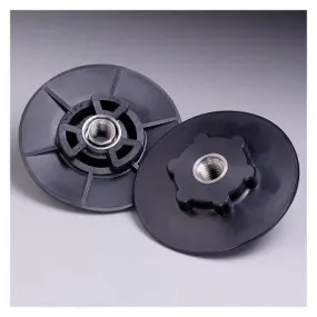 3M Abrasive Disc Pad Hubs, 4 1/2 in Dia, Hard, Black