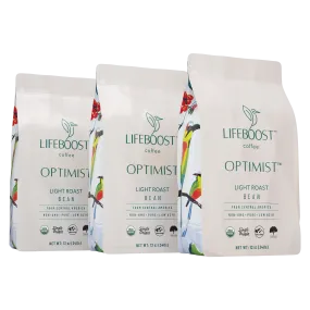 3x Optimist Light Roast Coffee 12 oz Bag - Best Coffee