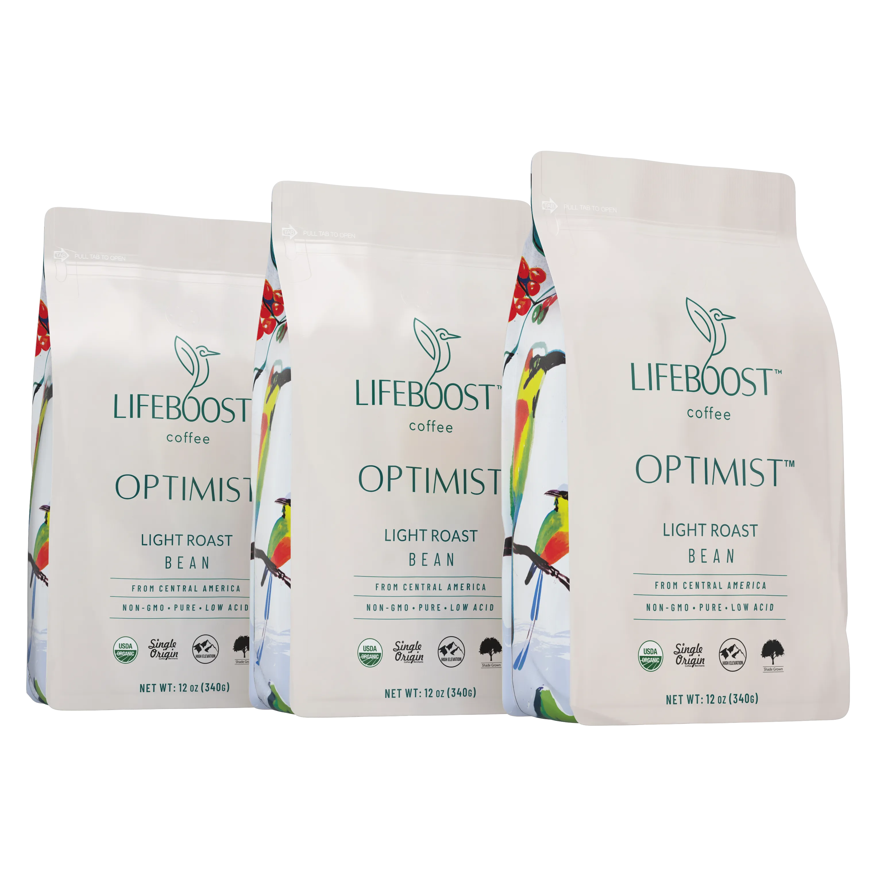 3x Optimist Light Roast Coffee 12 oz Bag - Best Coffee