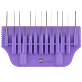 #4 1/4" Purple Wide Attachment Comb 6mm by Zolitta