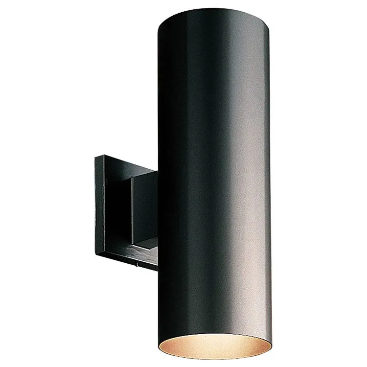 5" Cylindrical Two-Light Halogen Wall Lantern