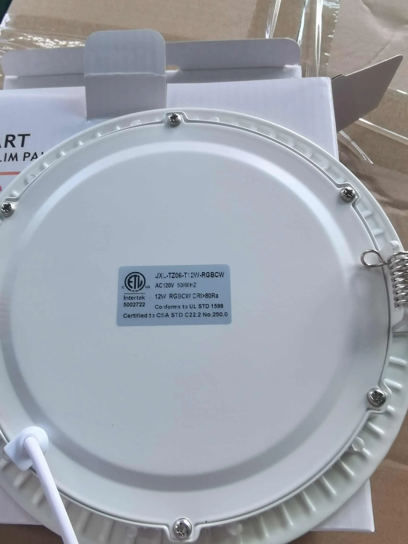 6 in. Smart App/WiFi Slim LED Downlight 900 Lumens Multicolor Dimmable CCT 2700-6500K Google Home/Alexa