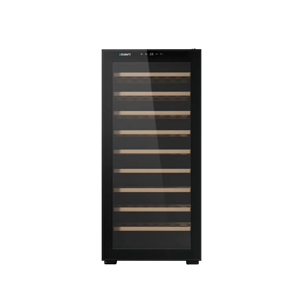 66-Bottle Compressor Wine Cooler UV Glass - Devanti