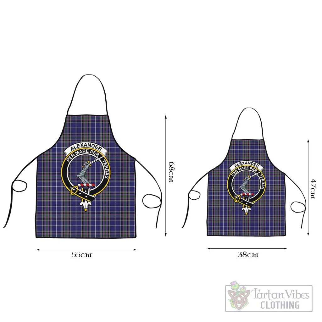 Alexander of Menstry Tartan Apron with Family Crest