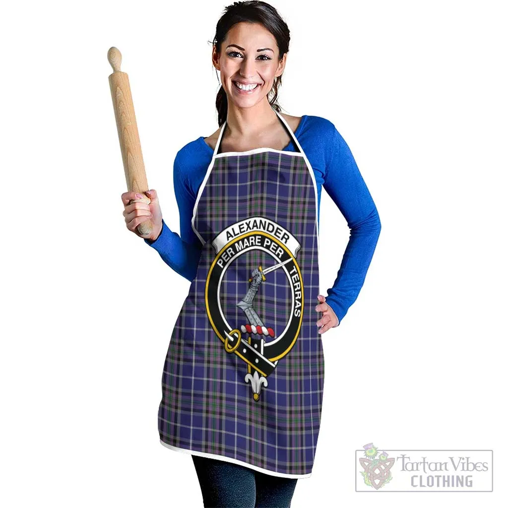 Alexander of Menstry Tartan Apron with Family Crest