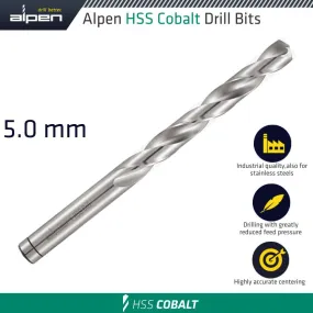 ALPEN HSS COBALT BULK DIN 338 RN,  5.0 ALP6130050