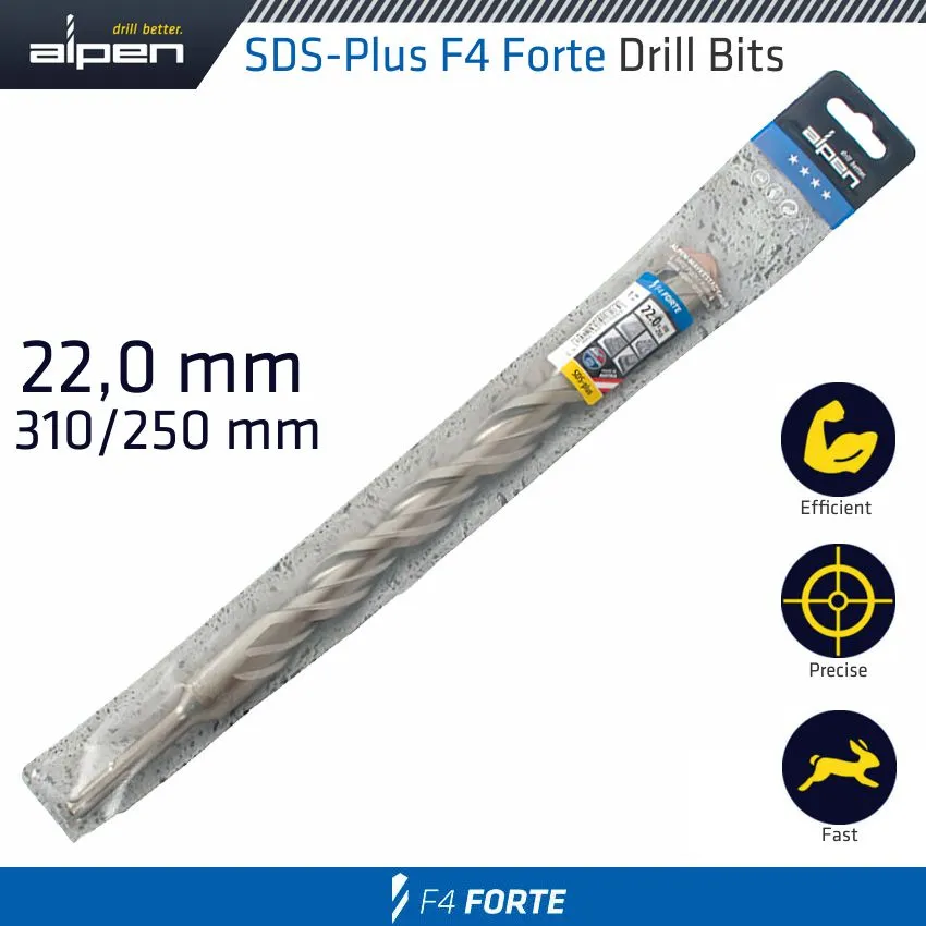 ALPEN SDS PLUS DRILL BIT 310 X 250 22.0MM ALP84722