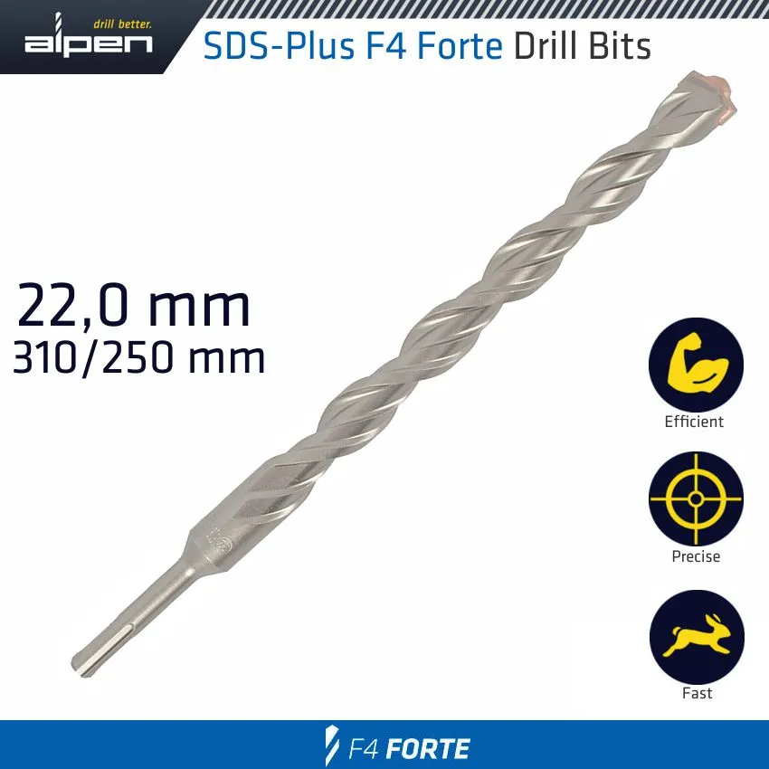 ALPEN SDS PLUS DRILL BIT 310 X 250 22.0MM ALP84722