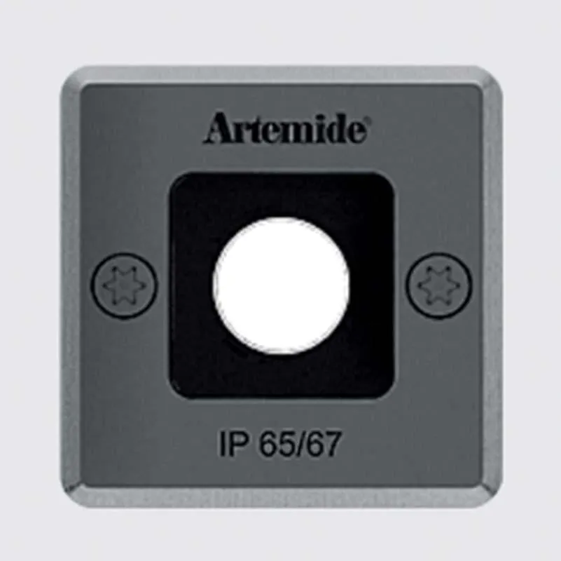 Artemide T40615W55 Ego 1.5W LED 55 Square Outdoor Ceiling Recessed Downlight 24V