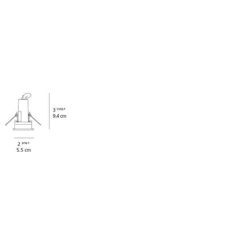 Artemide T40615W55 Ego 1.5W LED 55 Square Outdoor Ceiling Recessed Downlight 24V