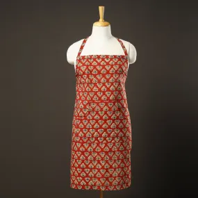 Bagru Block Printed Cotton Apron with Pocket 23