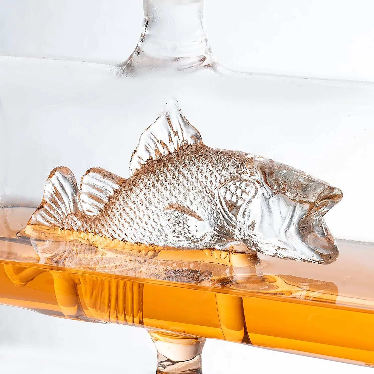 Bass Fish Wine & Whiskey Decanter Set | 1100ml