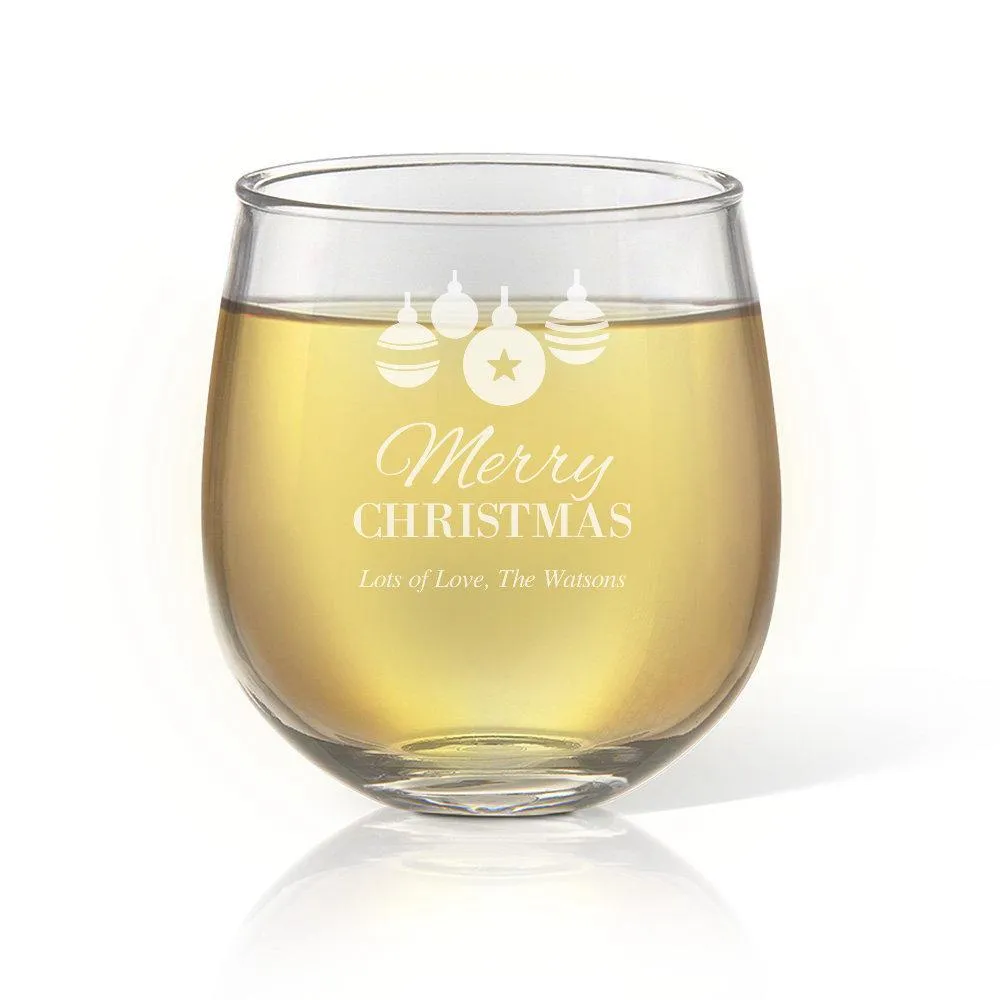 Bauble Stemless Wine Glass