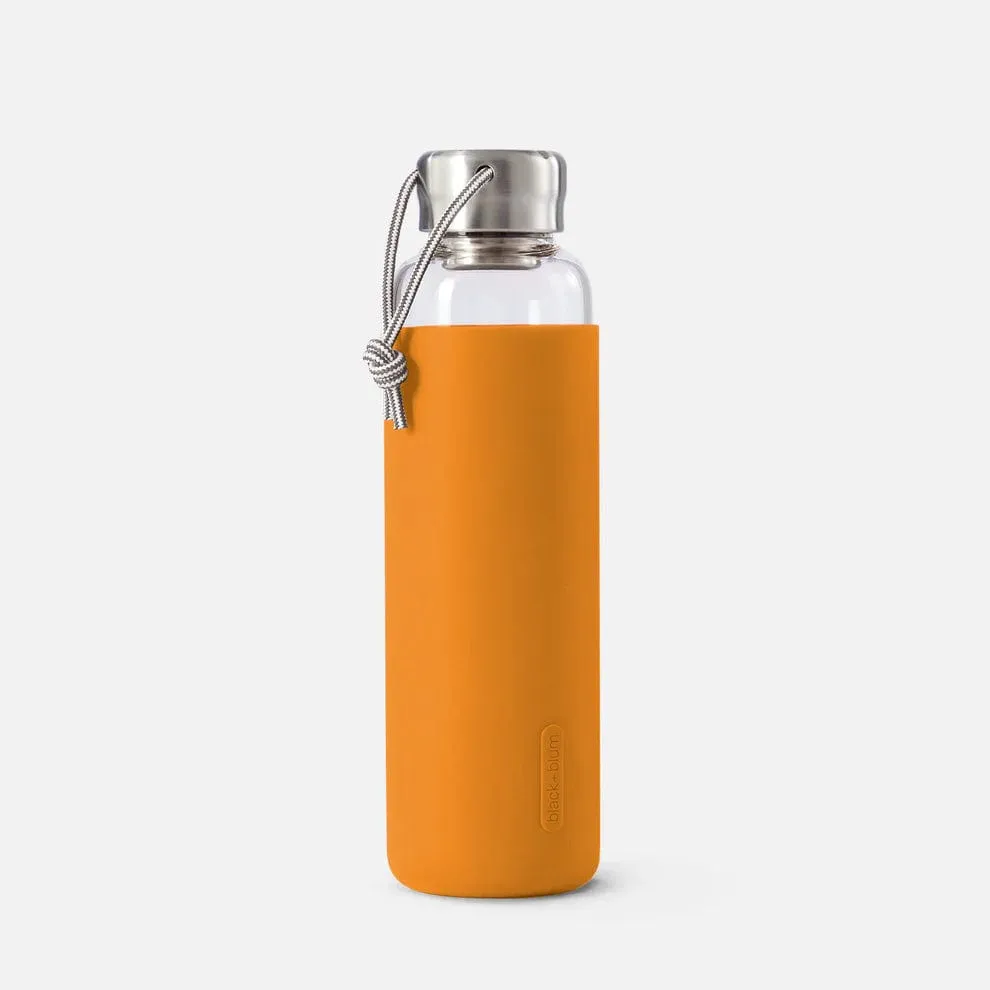 Black   Blum Glass Water Bottle