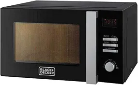 Black Decker, 28L Combination Microwave Oven with Grill Black, MZ2800PG-B