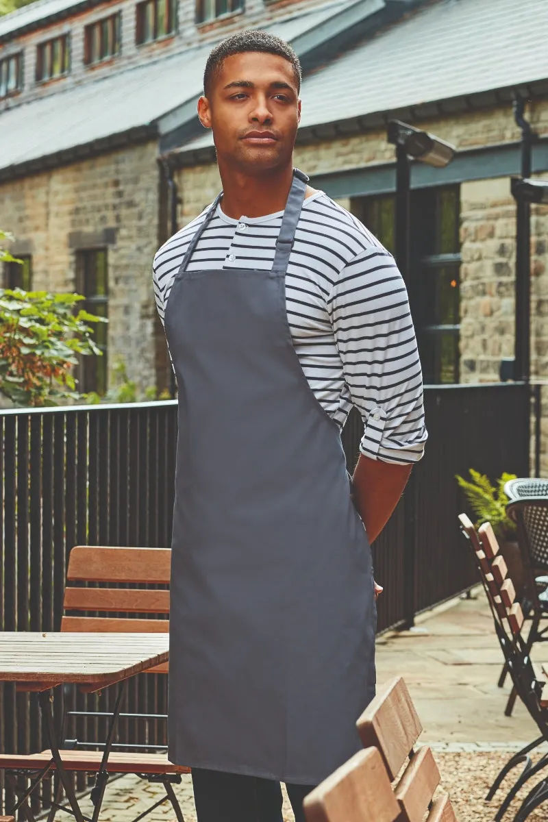 Blue Denim Sustainable Bib Apron (No Pockets)