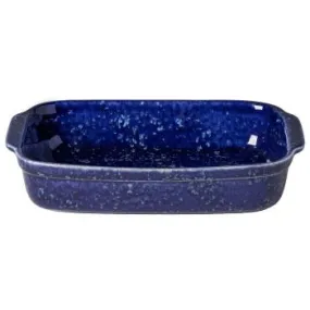 Blue Rectangular Ceramic Baking Dish