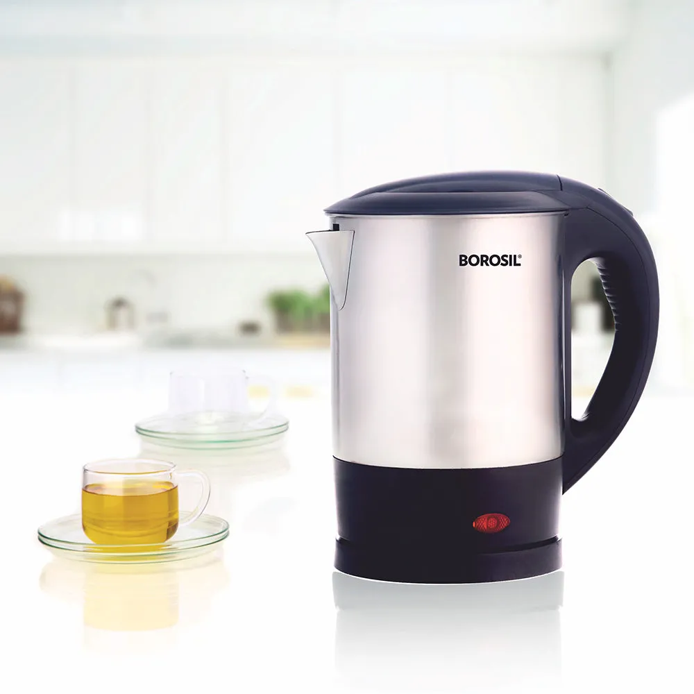 Borosil Eva SS Electric Kettle, 1L - CP