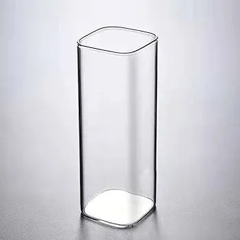 Borosilicate Square Glass Drinking Cup