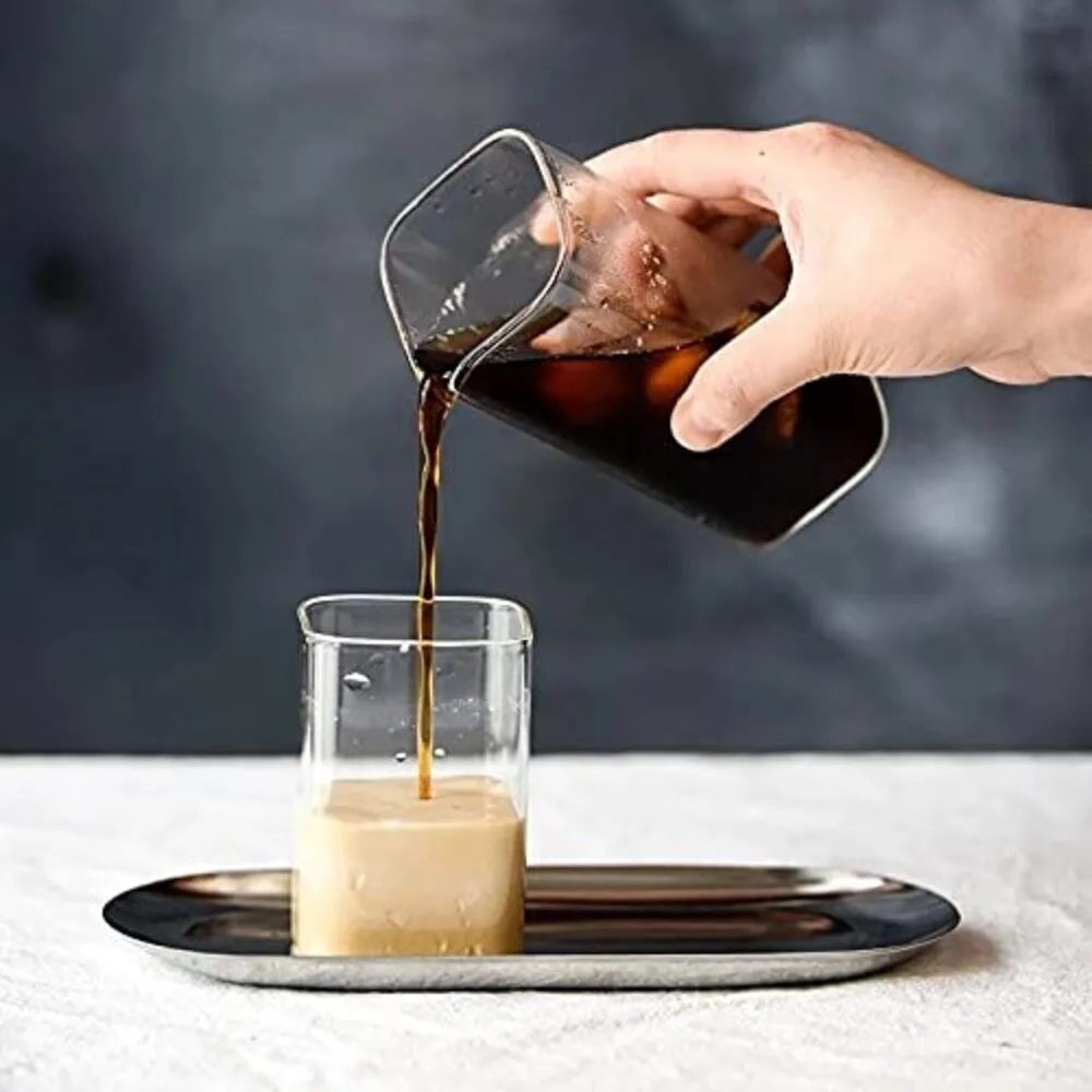 Borosilicate Square Glass Drinking Cup