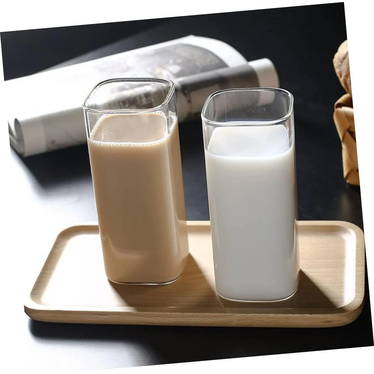 Borosilicate Square Glass Drinking Cup