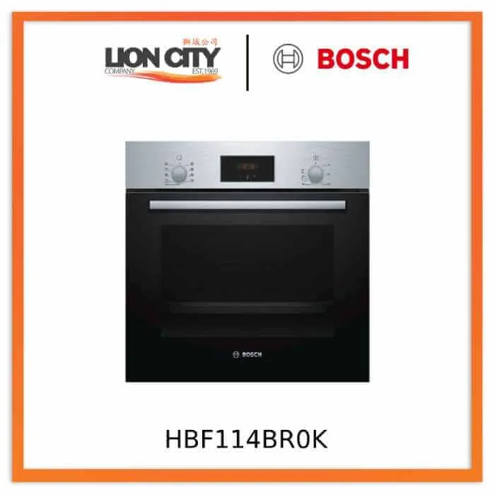 Bosch HBF114BR0K 60cm Built-in Stainless Steel Oven ( limited stocks)