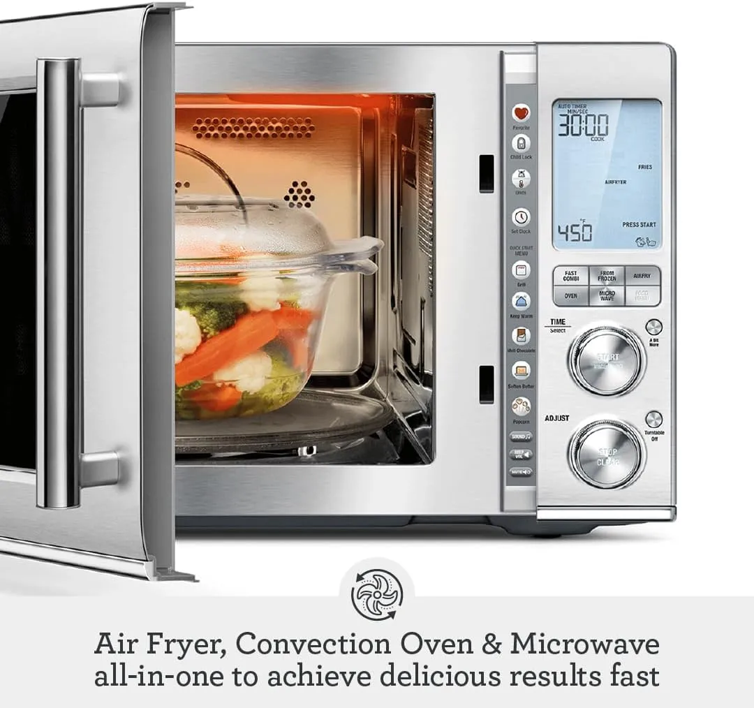 Breville BMO870 the Combi Wave 3 in 1 Air Fryer, Convection Oven & Microwave