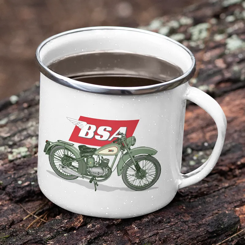 BSA ENAMEL MUGS