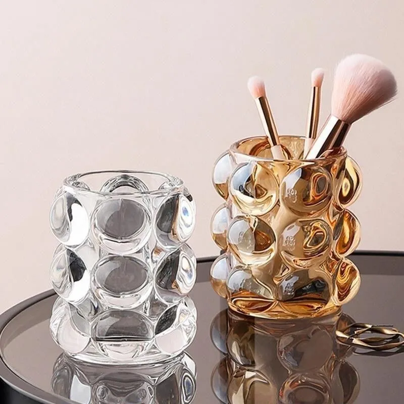 Bubble Cup Glass Desktop Organizer