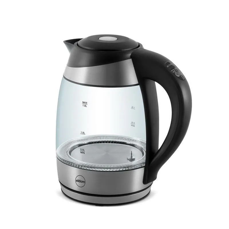 C520 Eldom, Lux Glass Kettle, Capacity 1.7 L, Water Temperature Control Panel, 2200 W