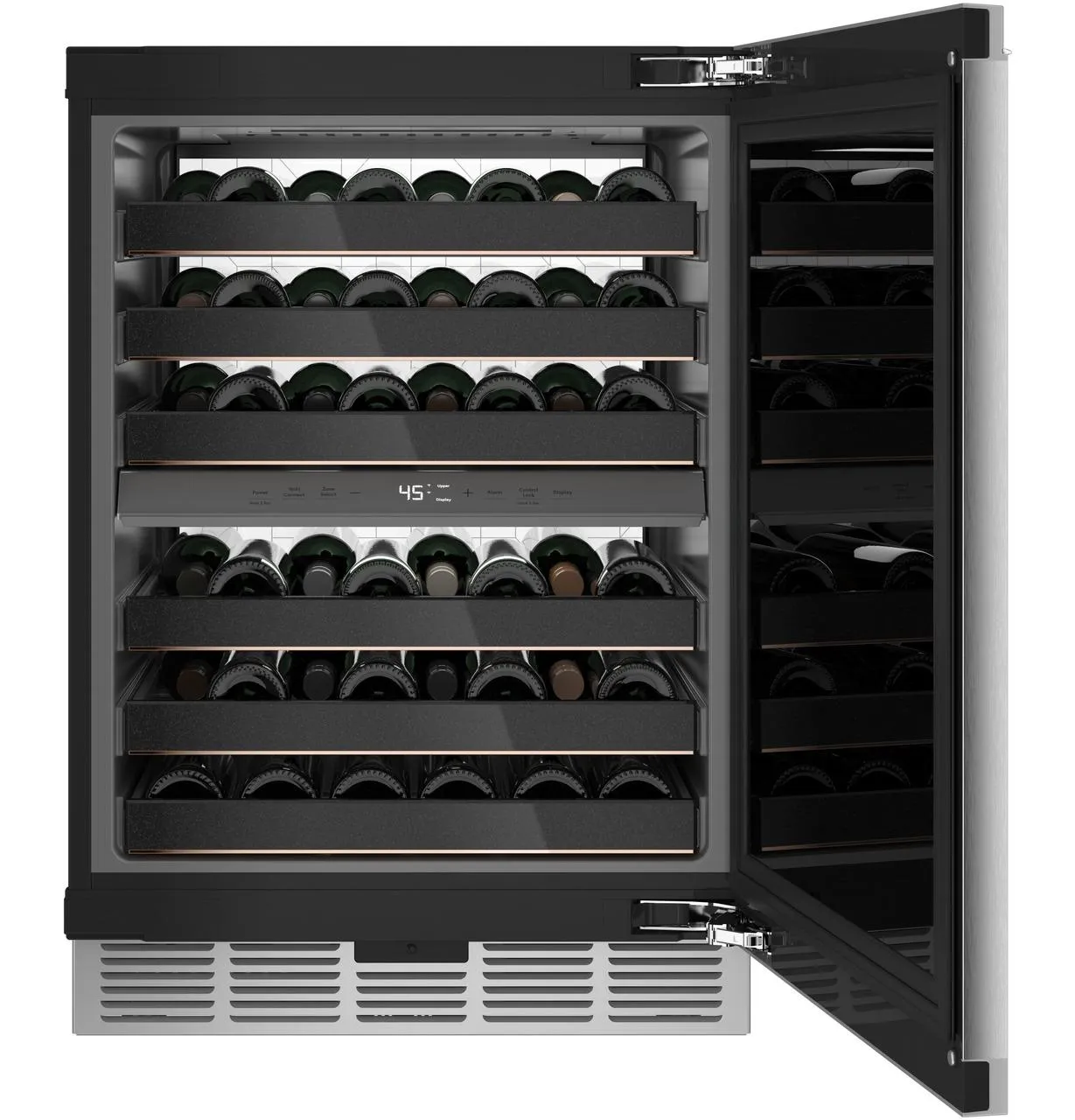 Cafe CCR06DM2PS5 Caf(eback)™ Wine Center in Platinum Glass