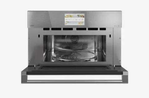 Cafe  Modern Glass 1.7-cu ft 950-Watt Built-In Microwave with Sensor Cooking Controls and Speed Cook (Platinum Glass)