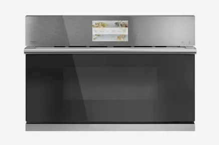 Cafe  Modern Glass 1.7-cu ft 950-Watt Built-In Microwave with Sensor Cooking Controls and Speed Cook (Platinum Glass)