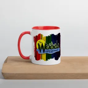 Camp Cup with Rainbow Woods Logo