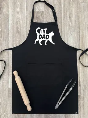 Cat Dad Silhouette Bib Apron