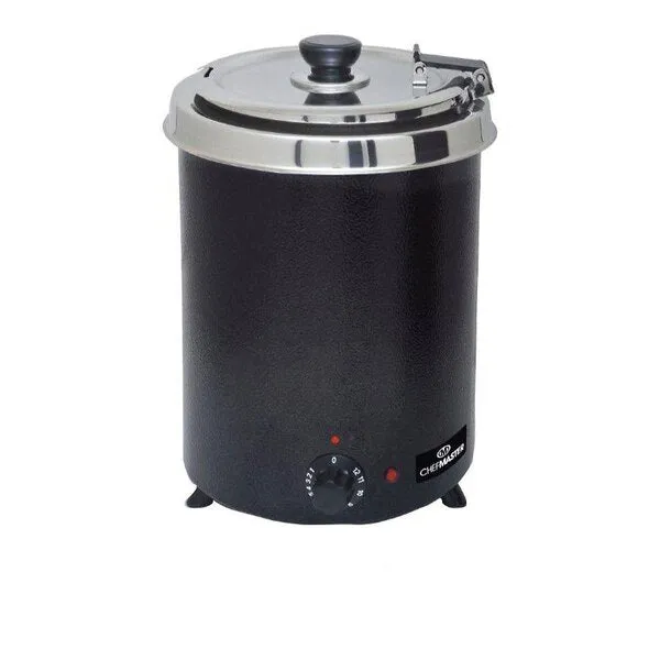 Chefmaster 6Ltr Soup Kettle - Stainless Steel/Black