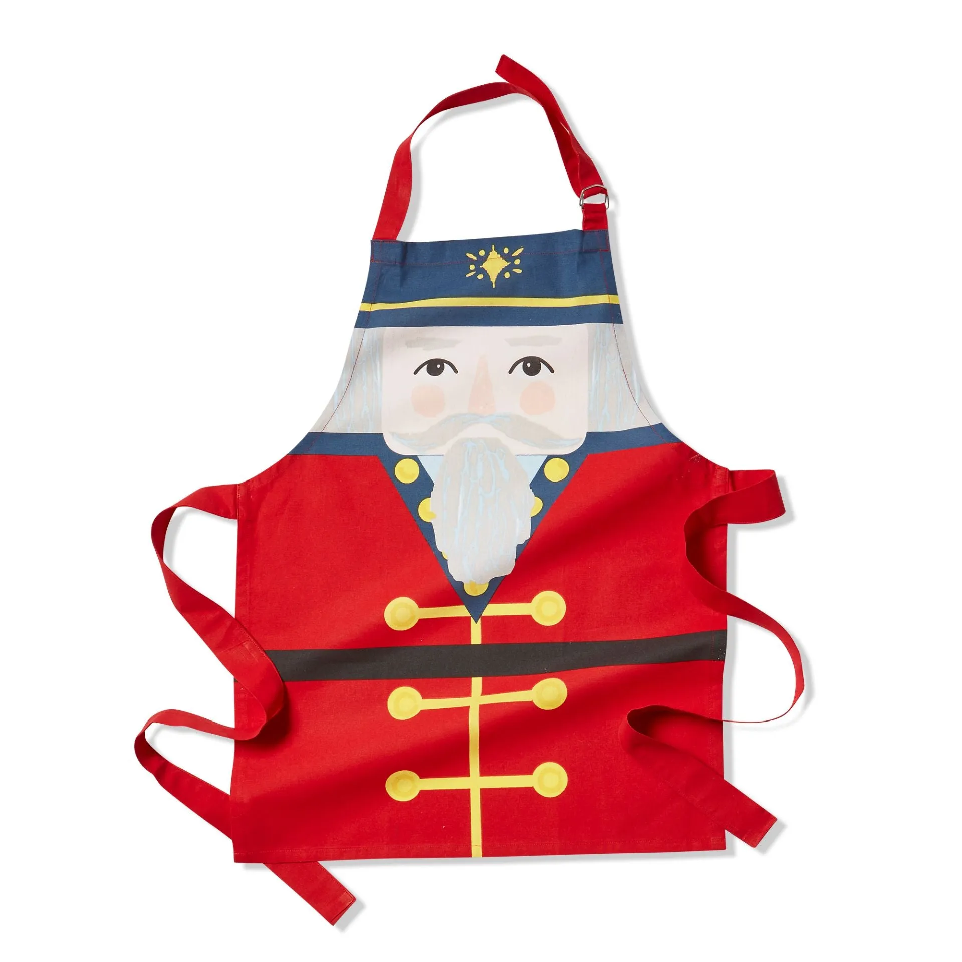 CHILD'S RED NUTCRACKER SOLDIER APRON