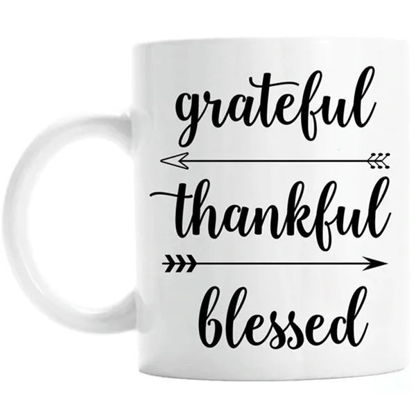 Christian Coffee Mug<br> Grateful Thankful Blessed