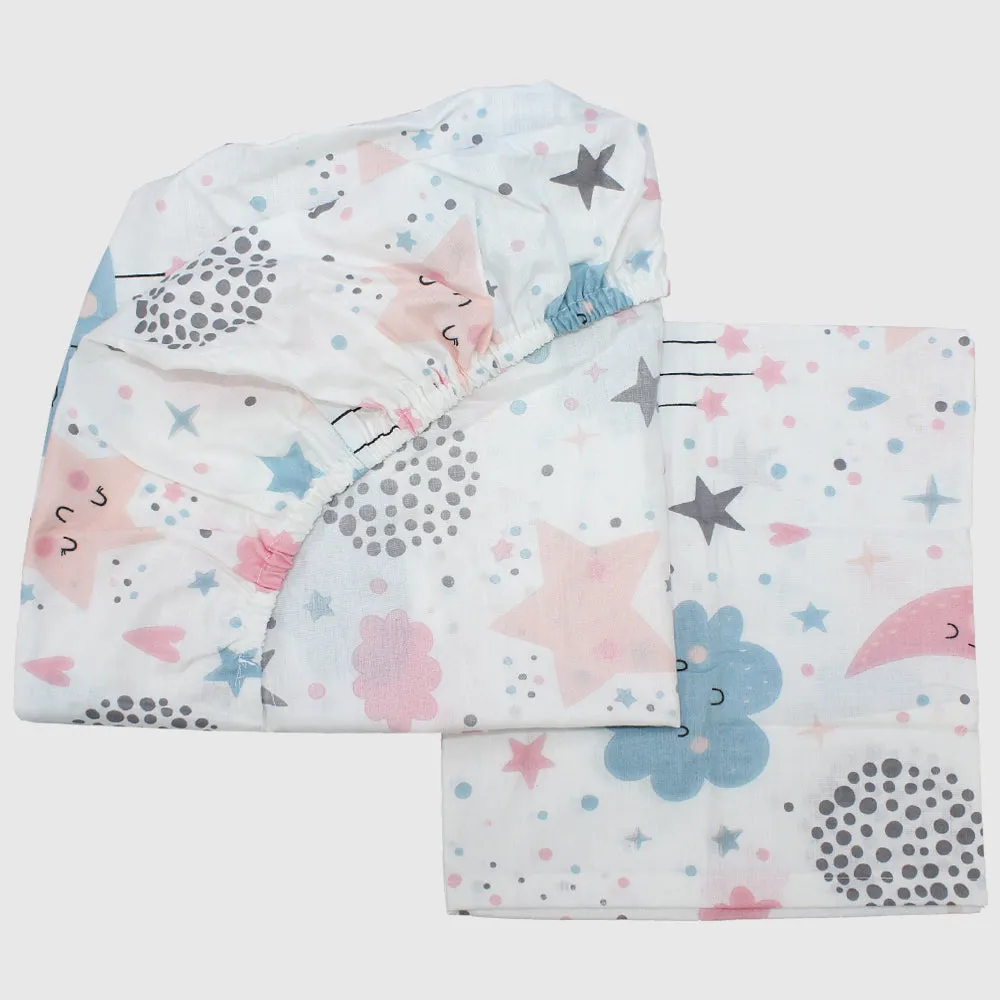 Cloudy Stars Bed Sheet Set