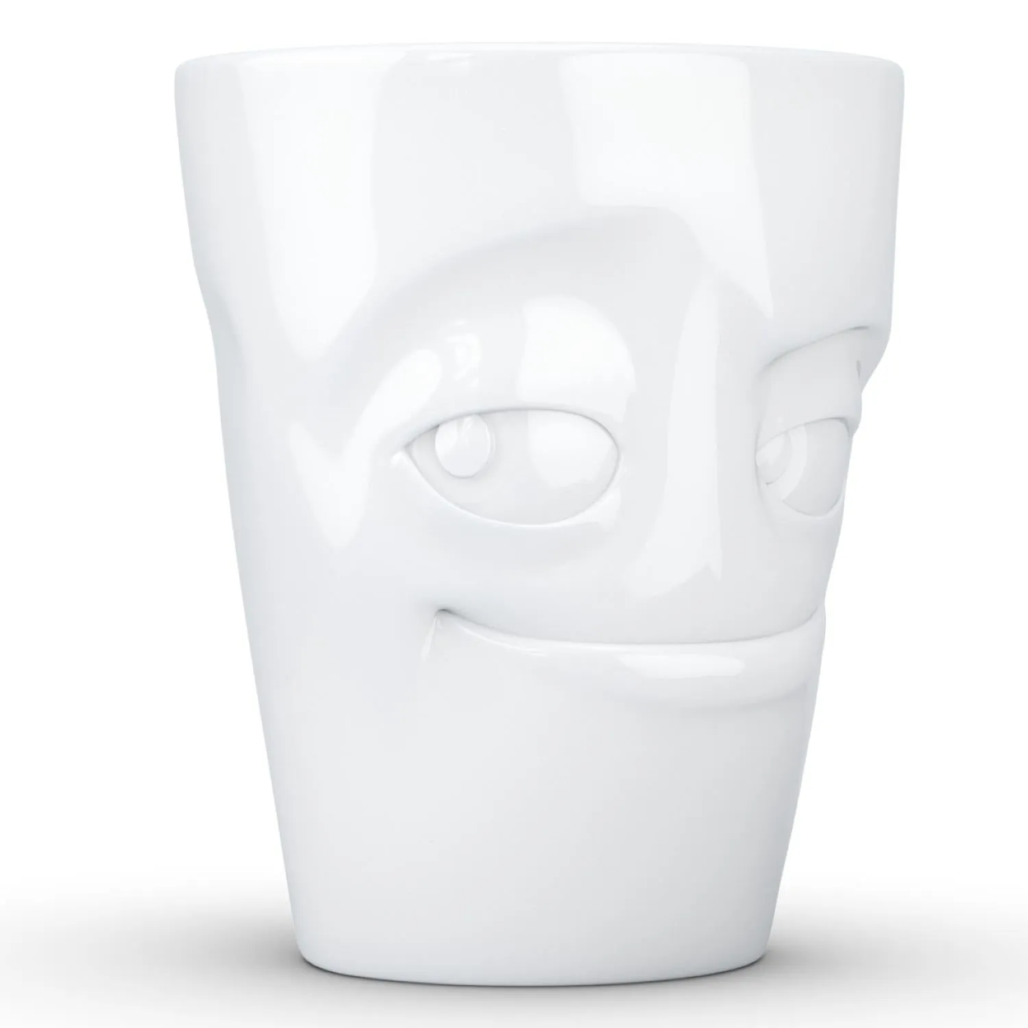 Coffee Mug with Handle, Impish Face