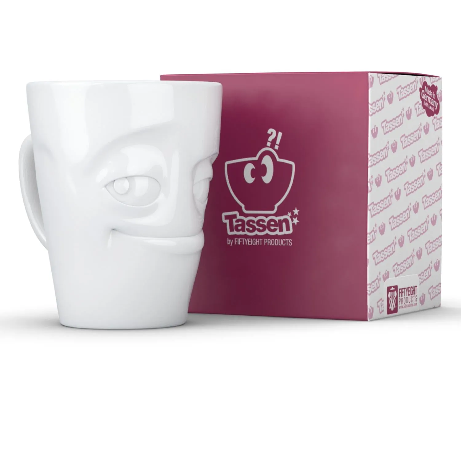 Coffee Mug with Handle, Impish Face